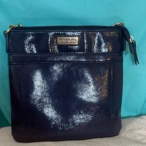 Tommy Hilfiger Navy Patent Crossbody Purse